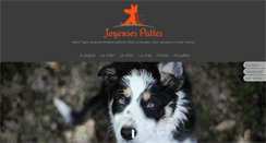 Desktop Screenshot of joyeusespattes.com